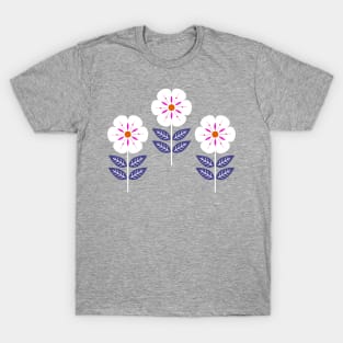 Mod Scandinavian flowers T-Shirt